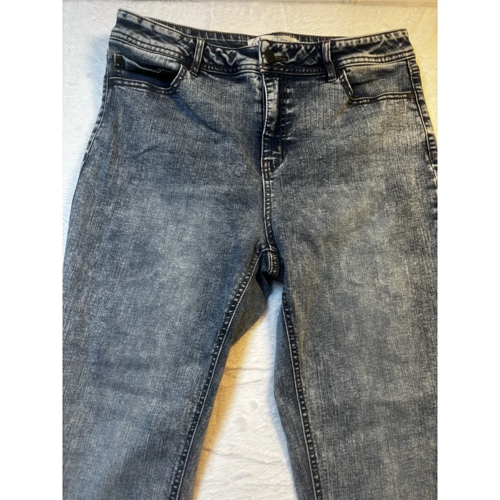 EST 1946 Denim Jeans Womens Size 12 Stonewash‎ Hi Rise Casual Distressed